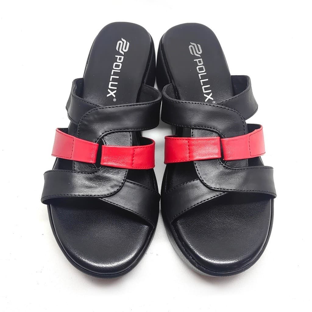 Gambar ke-9 produk Pollux Daily WPODQ 32 - Sandal Wedges | Wedges Selop | Wedges Wanita Bahan Kulit