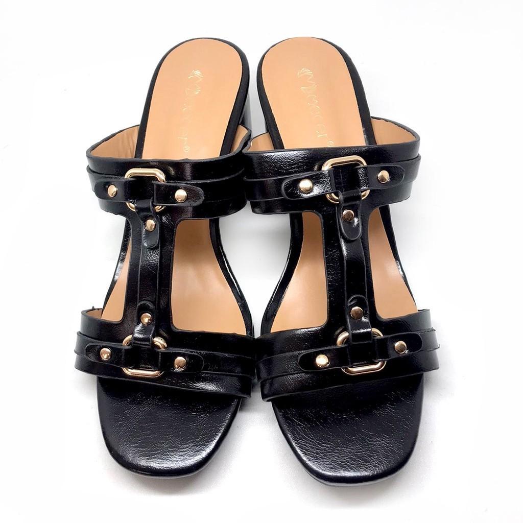 Gambar ke-8 produk MECER WCS MY24 - SANDAL HEELS WANITA | HEELS WANITA KEKINIAN | HEELS CHUNKY