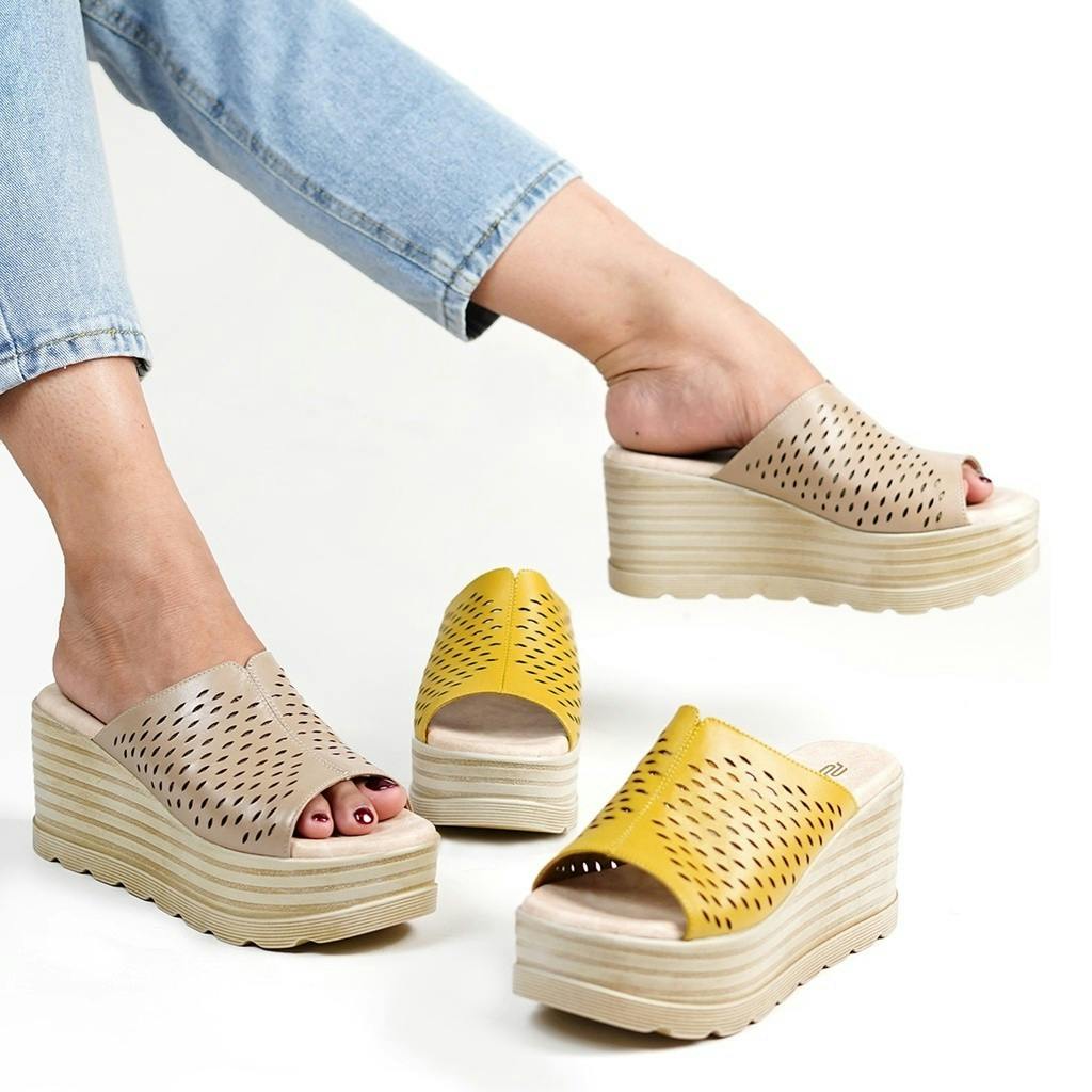 Thumbnail gambar ke-1 produk POLLUX TERRA PINUS WPOGO 10 - SANDAL WEDGES | SELOP WEDGES | WEDGES WANITA