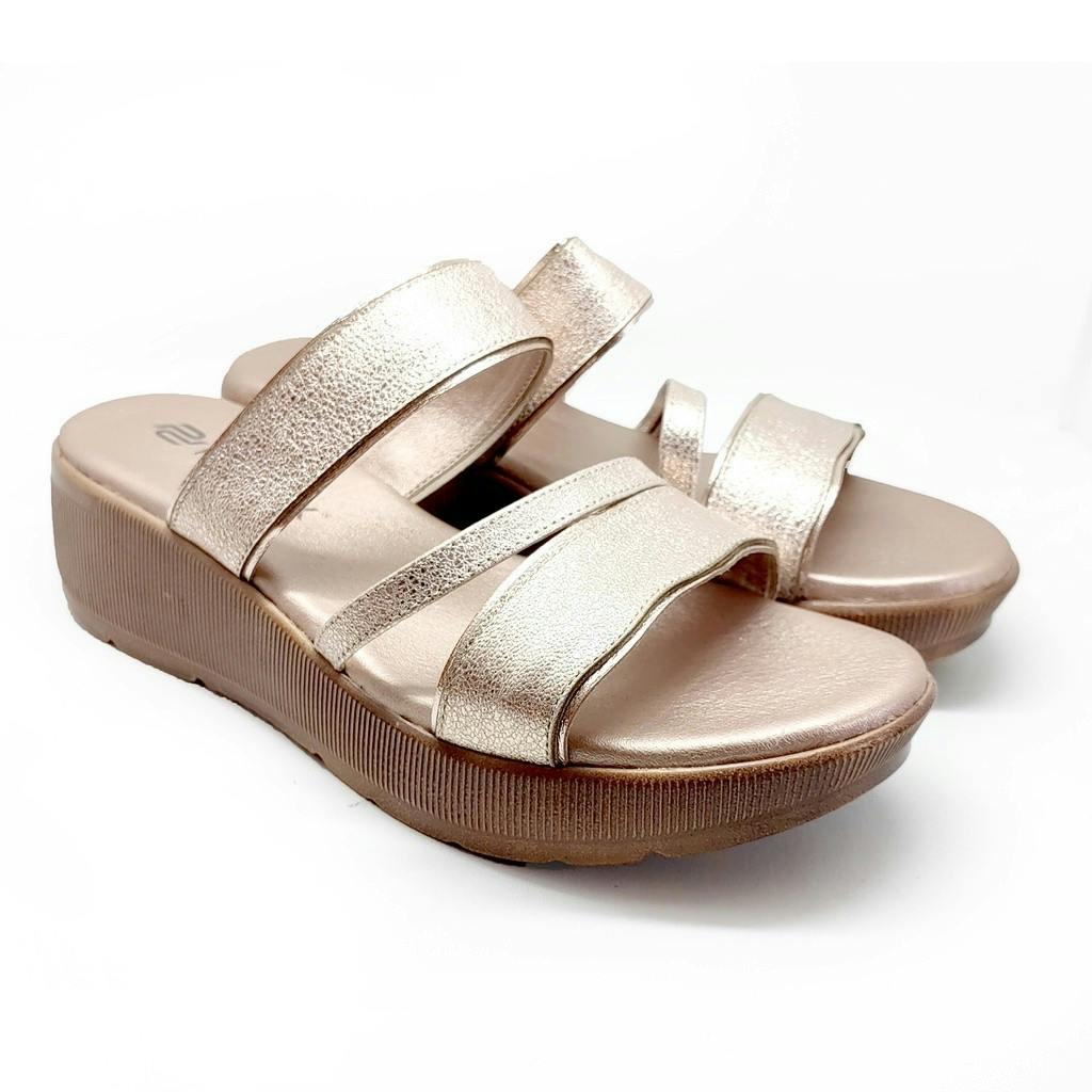 Gambar ke-10 produk POLLUX DAILY  WPODQ 25 - SANDAL WEDGES WANITA BAHAN KULIT