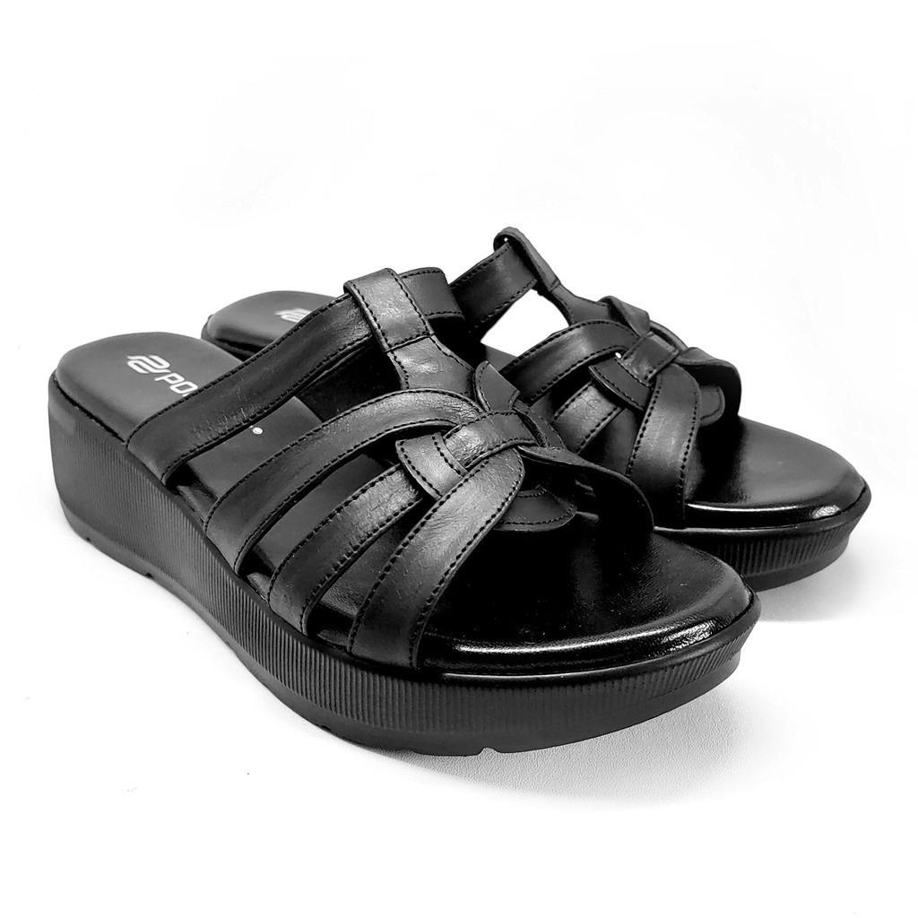 Gambar ke-10 produk SANDAL WEDGES | WEDGES SELOP | WEDGES WANITA BAHAN KULIT - POLLUX WPODQ 15