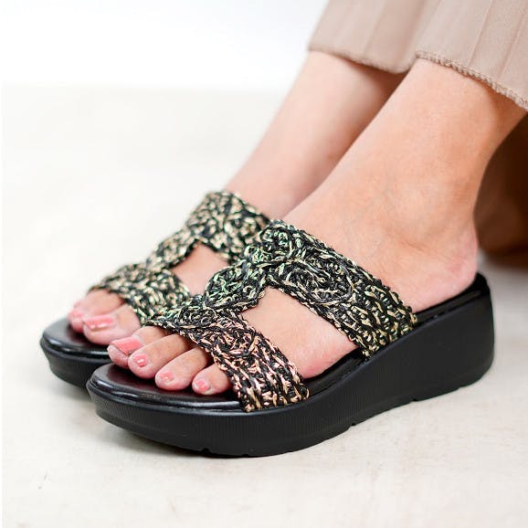 Gambar ke-1 produk SANDAL WEDGES | WEDGES SELOP | WEDGES WANITA BAHAN KULIT - POLLUX WPODQ 37