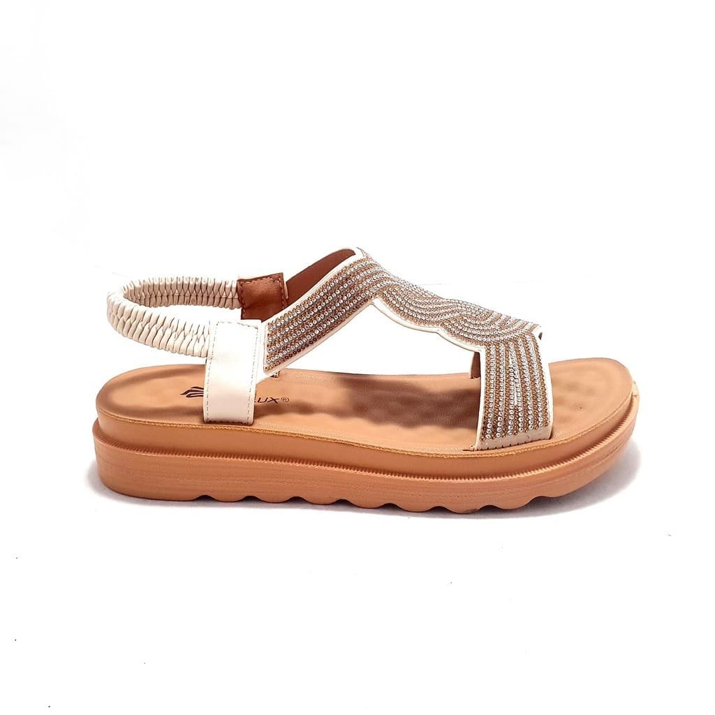 Gambar ke-6 produk Pollux WDQ 1702 | Pollux WDQ 1706 | Sepatu Sandal | Sandal Wanita Permata | Sandal Wedges Kekinian