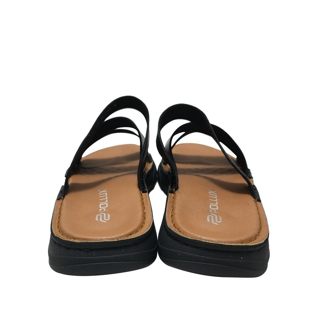 Gambar ke-1 produk SANDAL SLIP ON | SANDAL SELOP | SANDAL PRIA BAHAN KULIT ASLI - POLLUX PPOCX 08