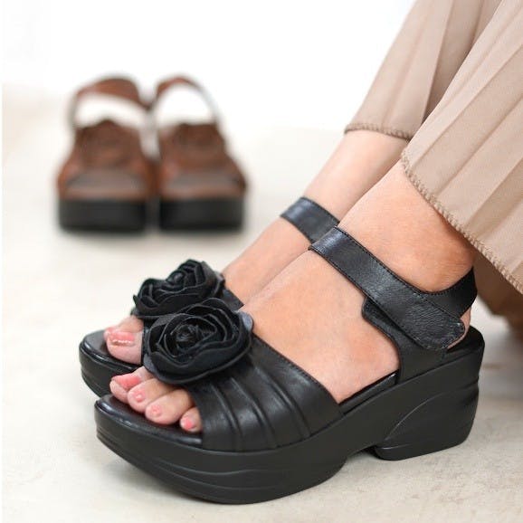 Gambar ke-10 produk POLLUX DAILY WPOCO 66 | SANDAL WANITA BAHAN KULIT | WEDGES WANITA | SEPATU SANDAL WANITA