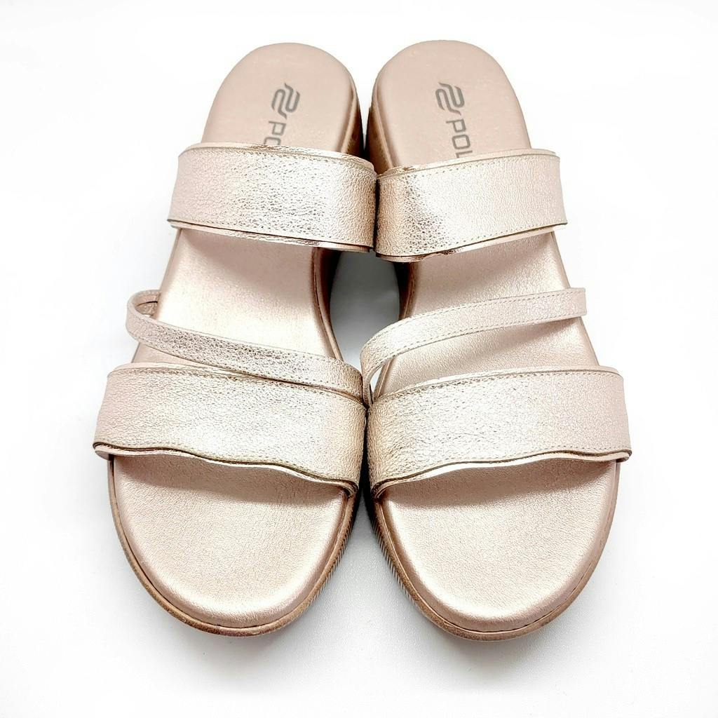 Gambar ke-10 produk POLLUX DAILY  WPODQ 25 - SANDAL WEDGES WANITA BAHAN KULIT