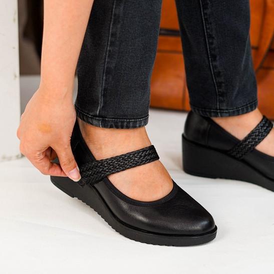 Gambar ke-1 produk POLLUX MONDAY WPOBW 14 - SEPATU KERJA WANITA WEDGES | SEPATU KERJA WANITA HAK 5CM