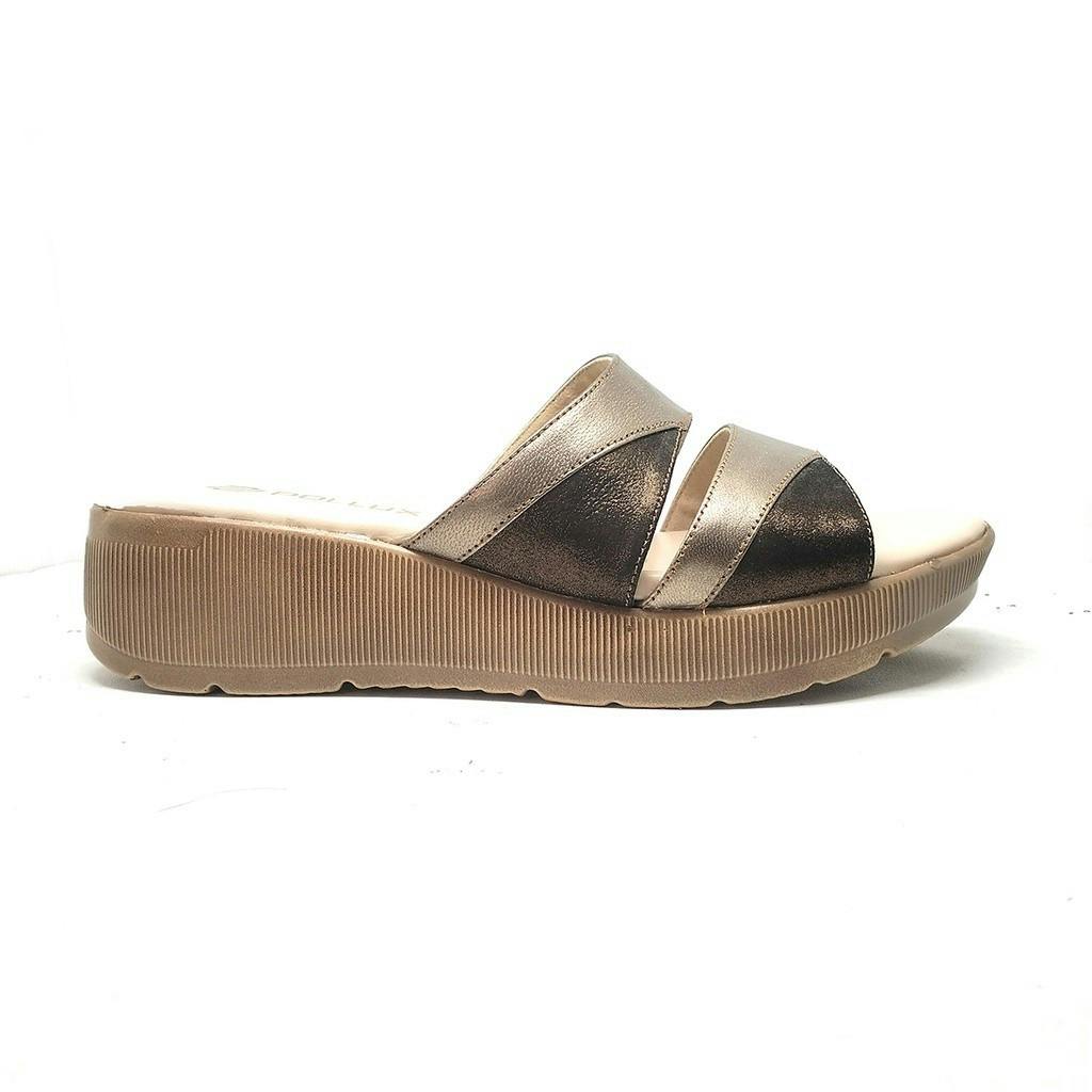 Gambar ke-1 produk POLLUX DAILY WPODQ 20 - SANDAL WEDGES | WEDGES DAILY | SANDAL WANITA BAHAN KULIT