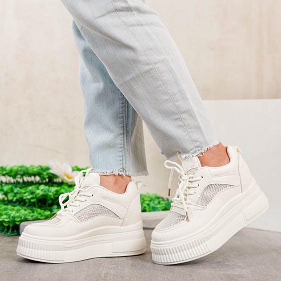 Thumbnail gambar ke-2 produk SNEAKERS WEDGES | SNEAKERS WANITA | SEPATU WANITA FASHION  - POLLUX WDQ 7732