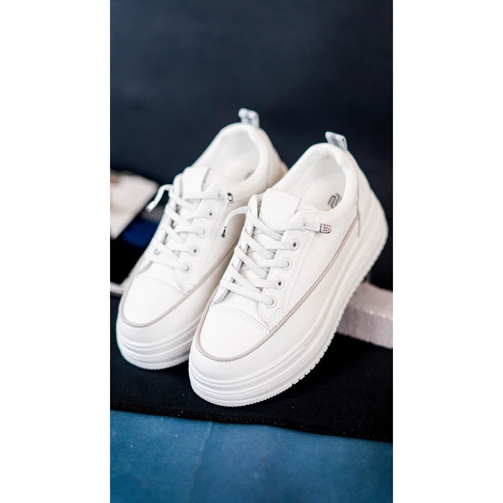 Gambar ke-1 produk Pollux Jinju WDQ D938 - Sepatu Sneakers Putih | Sneakers Putih Wanita Kekinian|