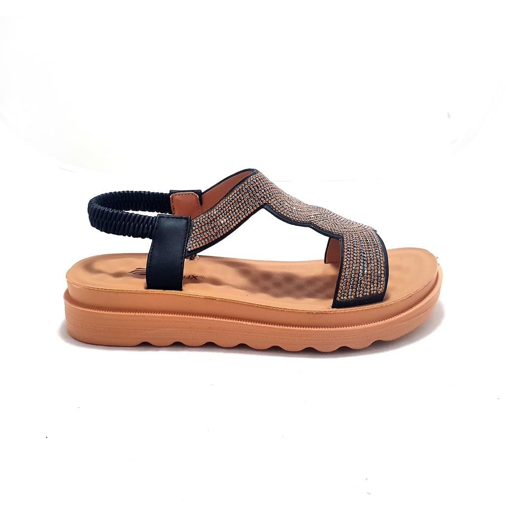 Gambar ke-6 produk Pollux WDQ 1702 | Pollux WDQ 1706 | Sepatu Sandal | Sandal Wanita Permata | Sandal Wedges Kekinian