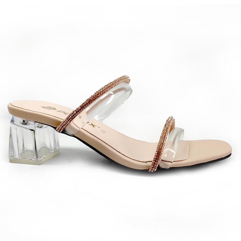 Gambar ke-1 produk POLLUX SIMPLICITY WPOBS 08 - CLEAR HEELS | HEELS TRANSPARAN | SEPATU HEELS WANITA | HEELS CASUAL 5CM