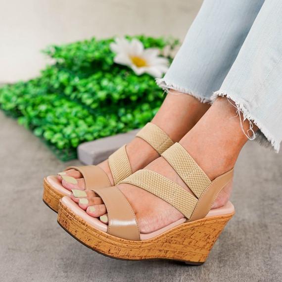 Thumbnail gambar ke-2 produk POLLUX BOLD WPOKT 25 - SEPATU SANDAL WEDGES WANITA KEKINIAN 8CM