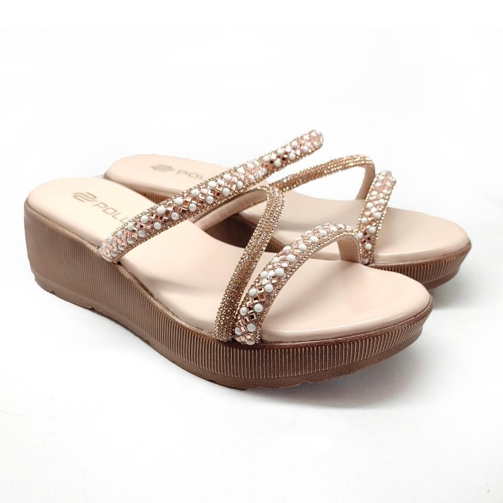 Gambar ke-10 produk POLLUX DAILY WPODQ 29 - SANDAL WEDGES | WEDGES PESTA | WEDGES WANITA BAHAN KULIT