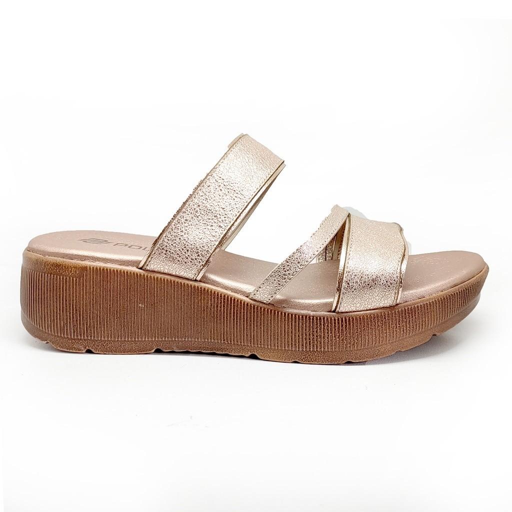 Gambar ke-10 produk POLLUX DAILY  WPODQ 25 - SANDAL WEDGES WANITA BAHAN KULIT