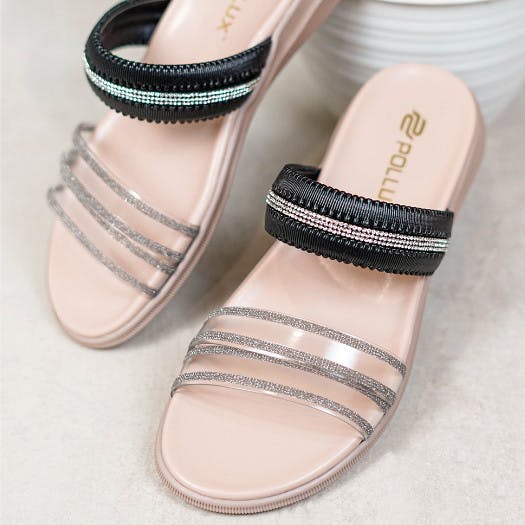 Gambar ke-1 produk SANDAL FLAT WANITA | SANDAL DAILY WANITA | SANDAL WANITA BAHAN KULIT - POLLUX WPOBT 40