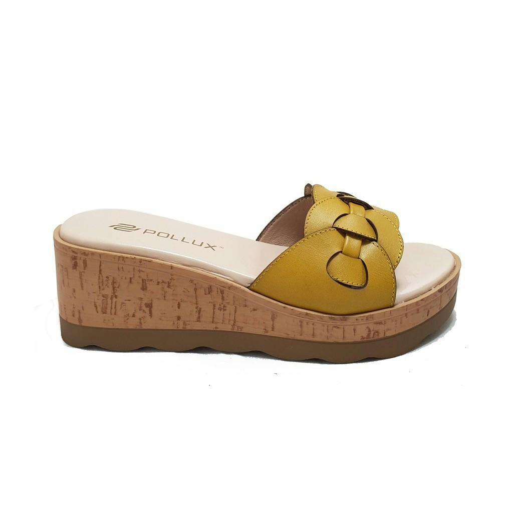 Gambar ke-10 produk Pollux Daily CHERRY WOOD WPODN 13 - Sandal Wedges Kulit Wanita | Sandal Daily Wanita