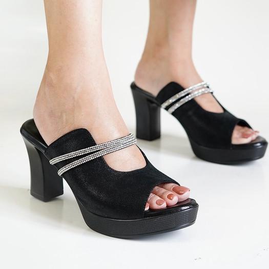 Gambar produk Pollux Classic WPOGN 07 - Sandal Heels | Sepatu Heels | Heels Wanita Bahan Kulit