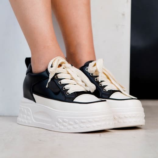 Gambar ke-7 produk Pollux Jinju WTS 368 - Sepatu Sneakers Putih | Sepatu Sneakers Wedges