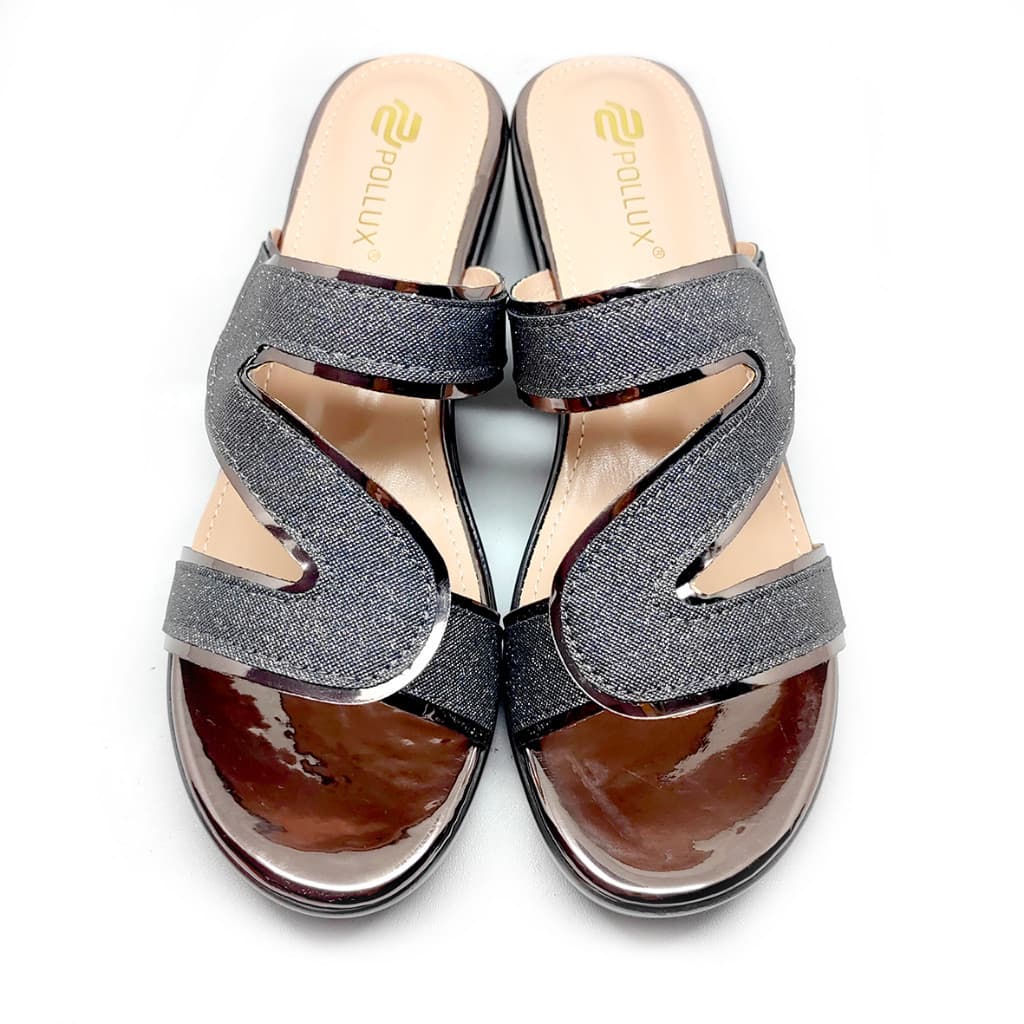 Thumbnail gambar ke-5 produk Pollux Aurora WDQ 9850 | Wedges Pesta | Selop Wedges | Wedges Wanita