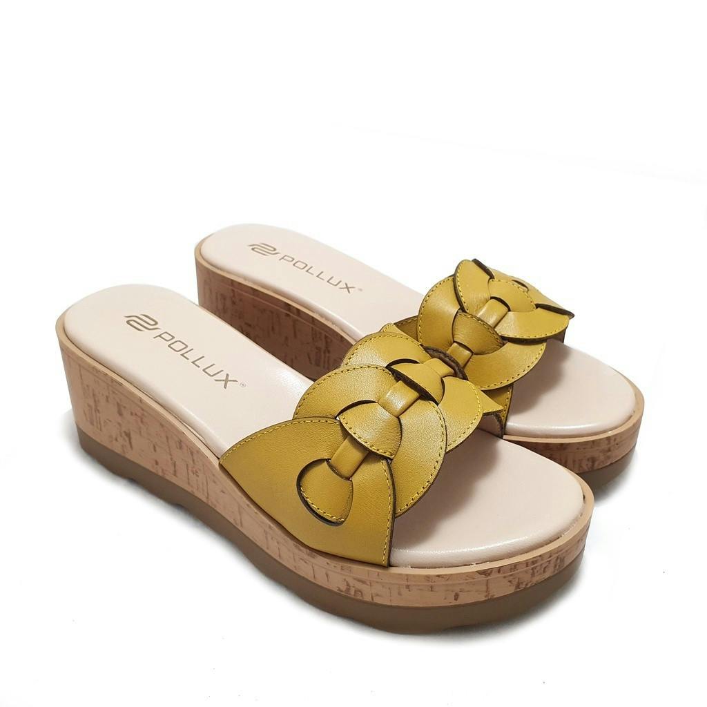 Gambar ke-10 produk Pollux Daily CHERRY WOOD WPODN 13 - Sandal Wedges Kulit Wanita | Sandal Daily Wanita