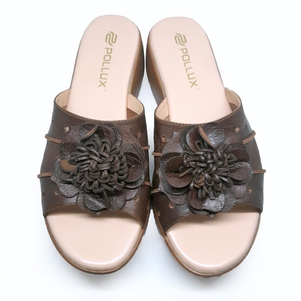 Gambar ke-10 produk SANDAL WEDGES | WEDGES KASUAL | WEDGES WANITA BAHAN KULIT - POLLUX WPODQ 03