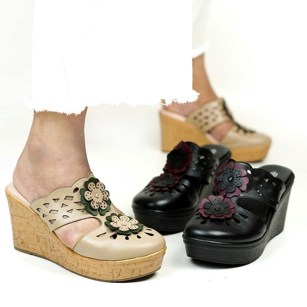 Thumbnail gambar ke-1 produk POLLUX TERRA EK GABUS WPOKT 12 - SANDAL WEDGES | SELOP WEDGES | SEPATU WEDGES WANITA