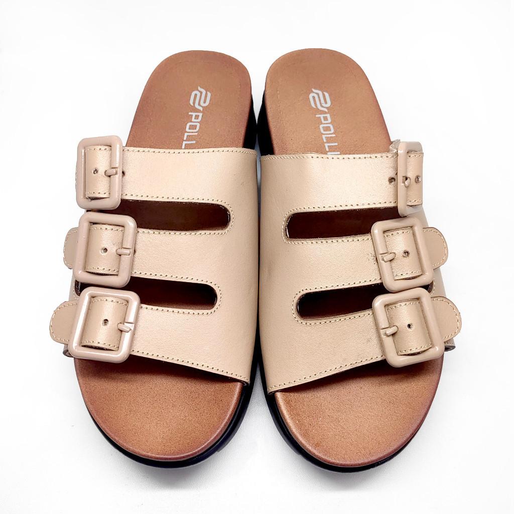 Gambar ke-1 produk SANDAL WANITA | WEDGES WANITA BAHAN KULIT - POLLUX WPOCZ 03