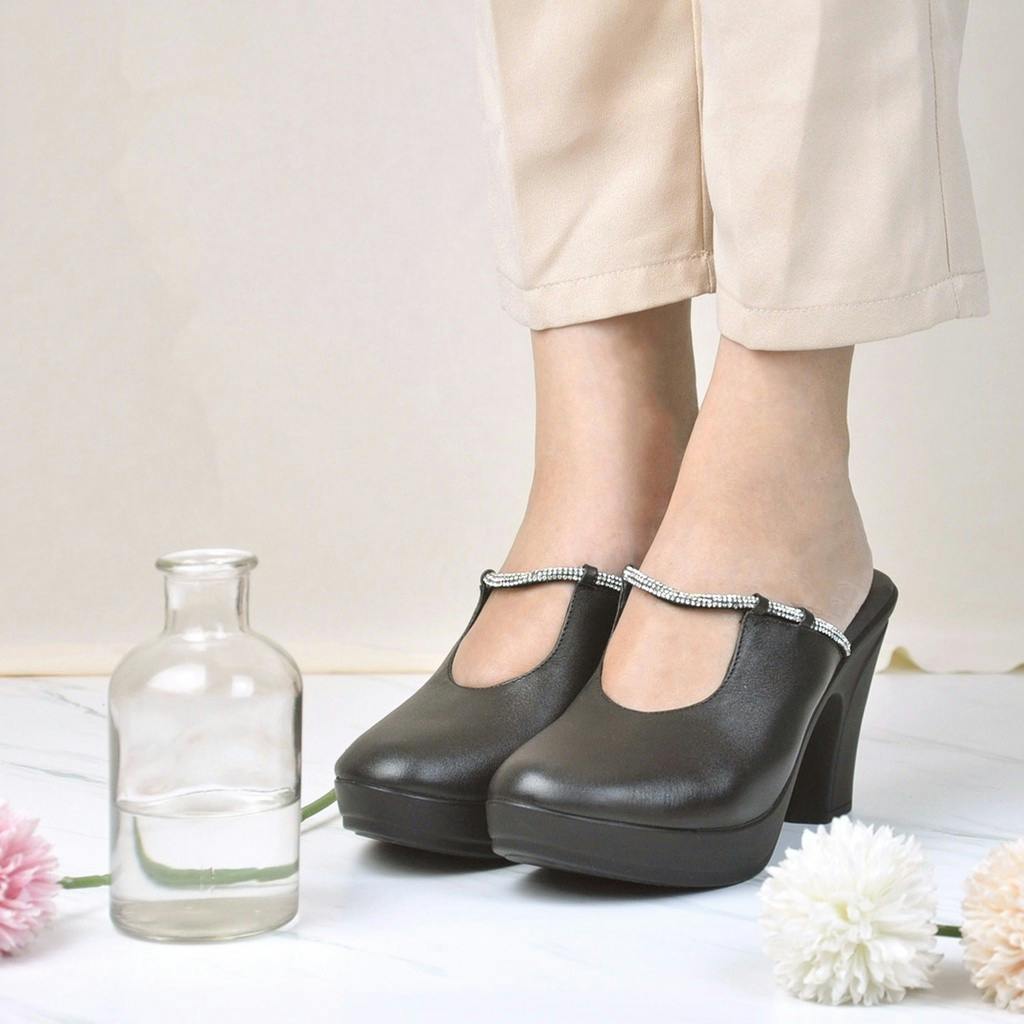 Gambar ke-10 produk POLLUX CLASSIC WPOGU 09 - HEELS | SANDAL HEELS | HEELS WANITA BAHAN KULIT 9cm