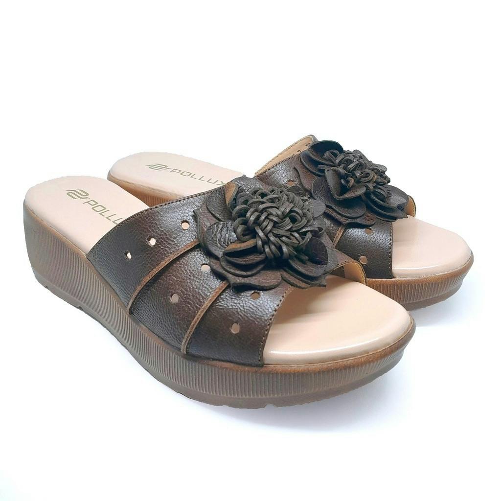 Gambar ke-10 produk SANDAL WEDGES | WEDGES KASUAL | WEDGES WANITA BAHAN KULIT - POLLUX WPODQ 03