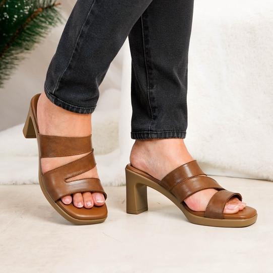 Thumbnail gambar ke-1 produk Pollux Simplicity WPOAT 04 - Sandal Heels 7cm Wanita Berbahan Kulit