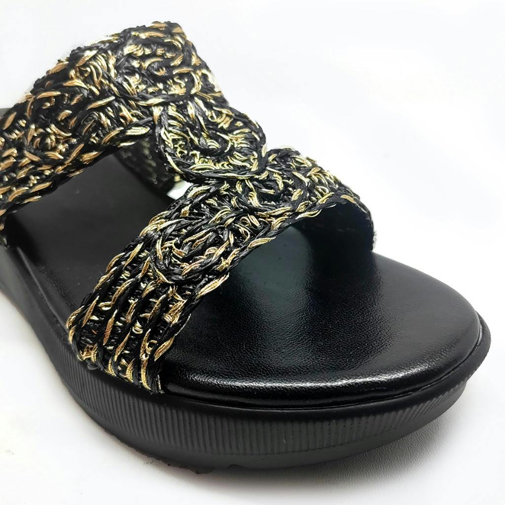 Gambar ke-1 produk SANDAL WEDGES | WEDGES SELOP | WEDGES WANITA BAHAN KULIT - POLLUX WPODQ 37