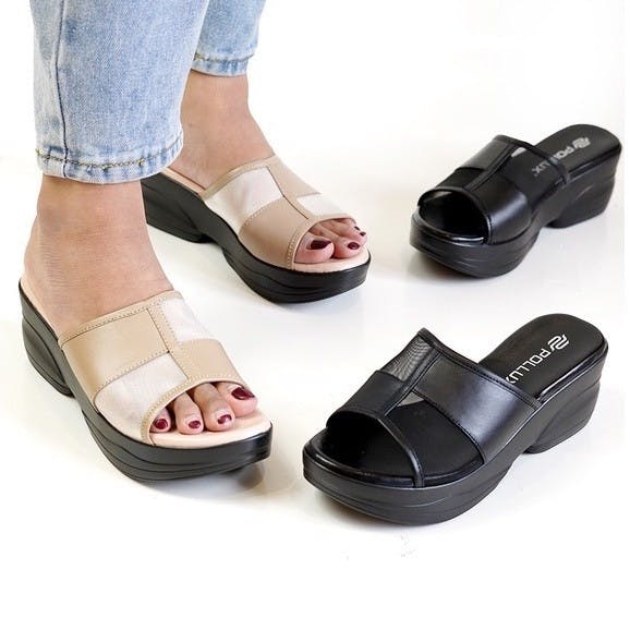 Gambar ke-10 produk POLLUX DAILY WPOCO 32 - SANDAL WEDGES | SELOP WEDGES | WEDGES BAHAN KULIT