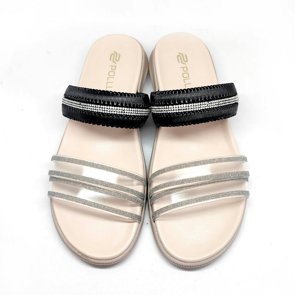 Gambar ke-1 produk SANDAL FLAT WANITA | SANDAL DAILY WANITA | SANDAL WANITA BAHAN KULIT - POLLUX WPOBT 40