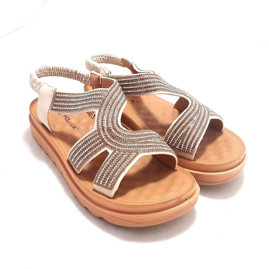 Gambar ke-9 produk Pollux WDQ 1709 Sepatu Sandal Wanita | Sandal Wanita Permata | Sandal Wedges | Sandal Flat