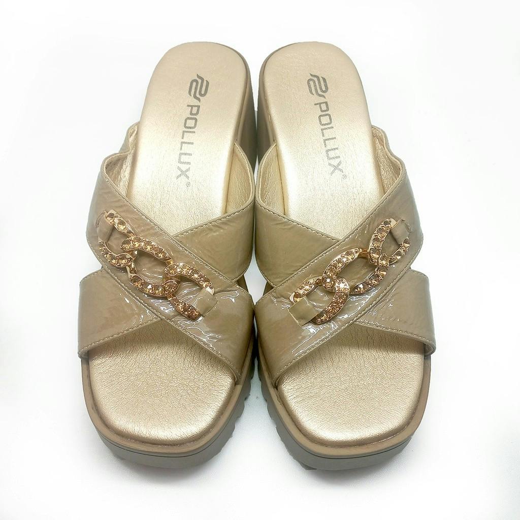 Gambar ke-1 produk POLLUX CLASSIC WPOAY 11 - SANDAL HEELS WANITA | HEELS PESTA | HEELS WANITA BAHAN KULIT 8cm