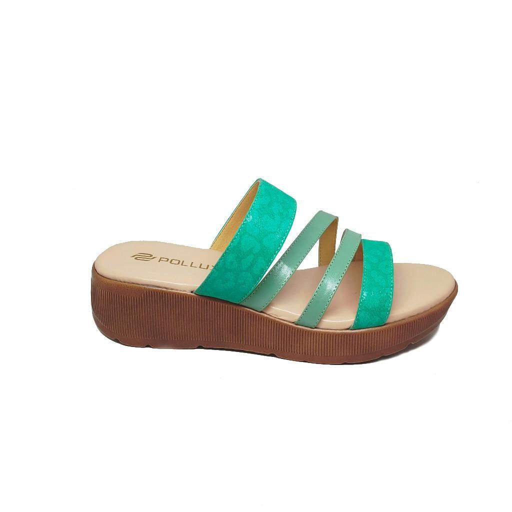 Gambar ke-10 produk POLLUX DAILY WPODQ 28 - SANDAL WEDGES | WEDGES SELOP | WEDGES WANITA BAHAN KULIT