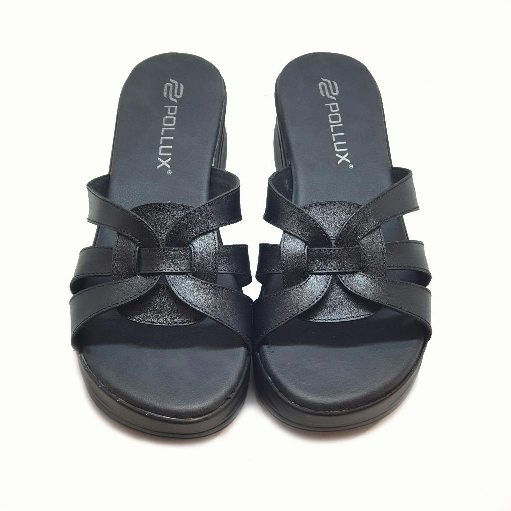 Gambar ke-10 produk POLLUX DAILY WPOCS 01 | WPOCO 15 | SANDAL WEDGES WANITA KULIT | SANDAL HEELS WANITA