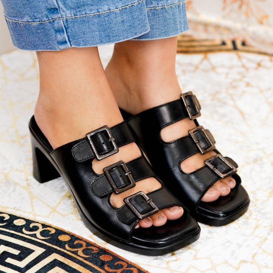 Thumbnail gambar ke-3 produk Pollux Simplicity WPOAT 08 - Sandal Heels 7cm Wanita Berbahan Kulit