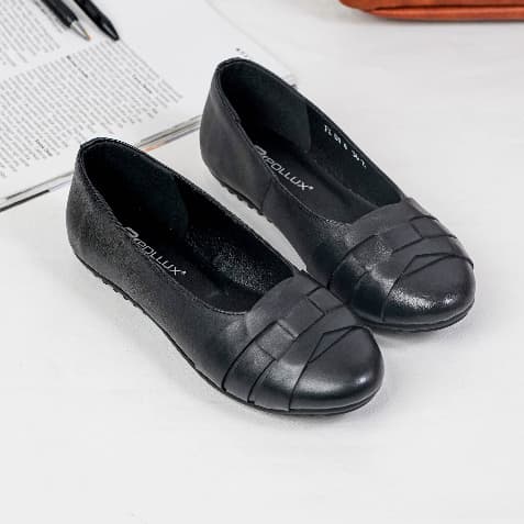 Gambar ke-1 produk Pollux Monday WPOFX 04 Flat Shoes Wanita | Sepatu Kerja Wanita | Sepatu Kuliah Pantofel Wanita Kerj