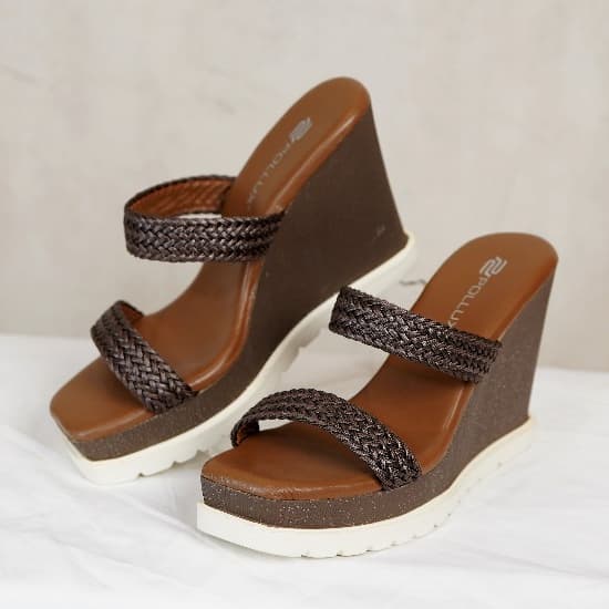 Gambar ke-1 produk Pollux WPOLX 62 - Wedges Wanita Kekinian | Sandal Wedges Kulit