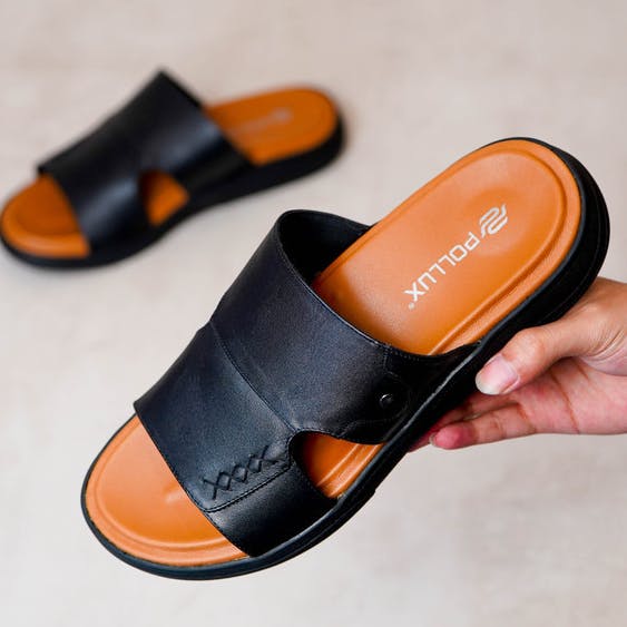 Gambar ke-1 produk SANDAL KULIT PRIA BAHAN KULIT ASLI - POLLUX PPOCR 02