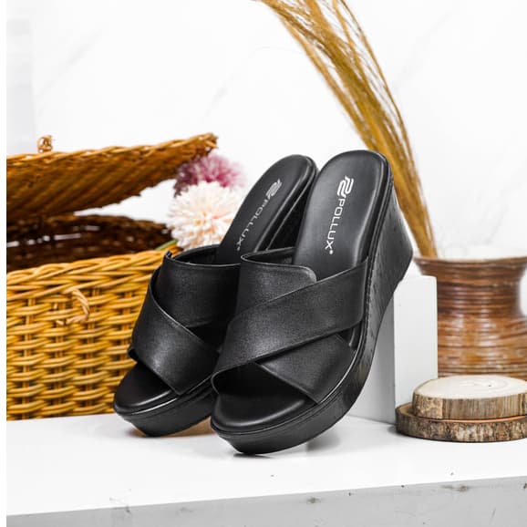 Gambar ke-10 produk Pollux Bold WPOKT 32- Sandal Wedges | Sepatu Wedges | Wedges Pesta