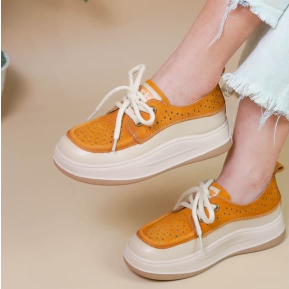 Gambar ke-1 produk Pollux Bold WBB 6091 Sepatu Sneakers Wanita Kekinian | Ssepatu Bahan Kulit Asli