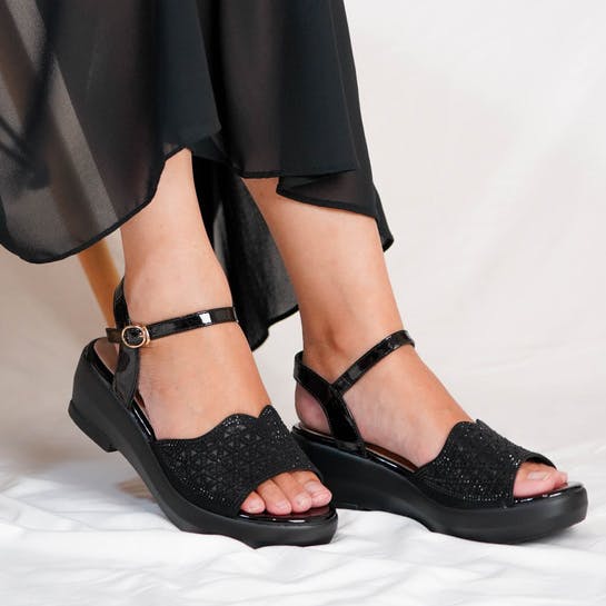 Thumbnail gambar ke-3 produk Sepatu Sandal Wedges | Sandal Pesta Wanita -  POLLUX AURORA WDQ 8139