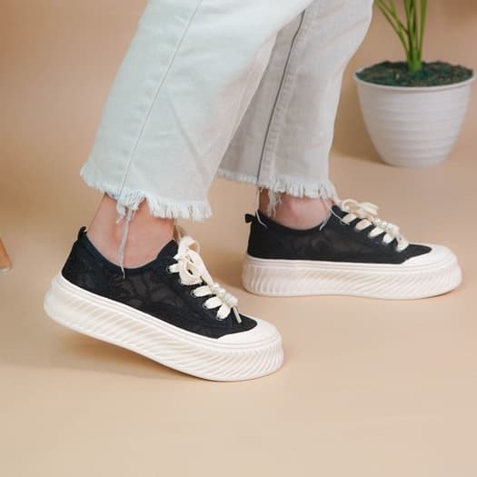 Gambar ke-9 produk Pollux Bold WBB 61002 Sepatu Sneakers Wanita Kekinian | Sepatu Kasual | Sneakers Casual Kekinian