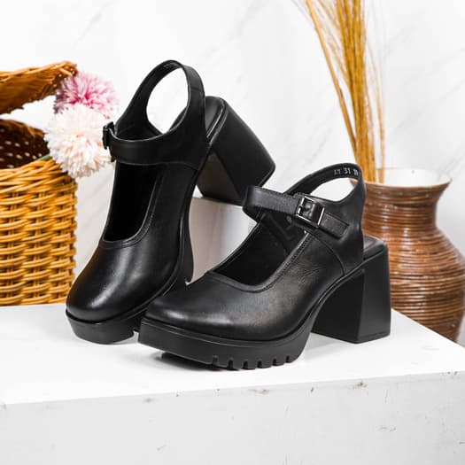 Gambar produk Pollux Bold WPOAY 31 Sepatu Sandal Heels Wanita | Heels Wanita Chunky | Heels Wanita Kekinian