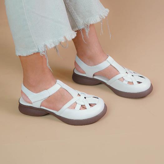 Gambar ke-1 produk Pollux Daily WPOMO 03 SANDAL WEDGES WANITA | SEPATU SANDAL WANITA | SEPATU SANDAL TRAVELING WANITA| SANDAL WANITA BAHAN KULIT