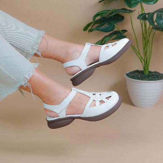 Gambar ke-1 produk Pollux Daily WPOMO 03 SANDAL WEDGES WANITA | SEPATU SANDAL WANITA | SEPATU SANDAL TRAVELING WANITA| SANDAL WANITA BAHAN KULIT