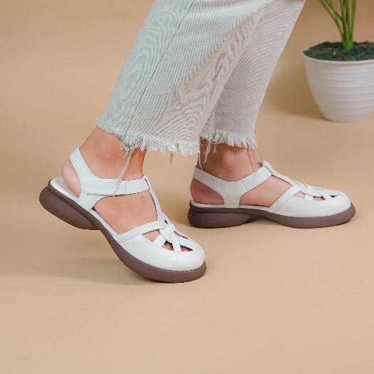 Thumbnail gambar ke-1 produk Pollux Daily WPOMO 03 SANDAL WEDGES WANITA | SEPATU SANDAL WANITA | SEPATU SANDAL TRAVELING WANITA| SANDAL WANITA BAHAN KULIT